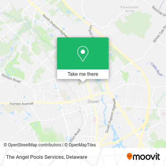 The Angel Pools Services map
