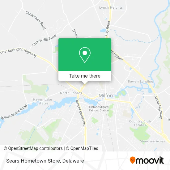 Sears Hometown Store map