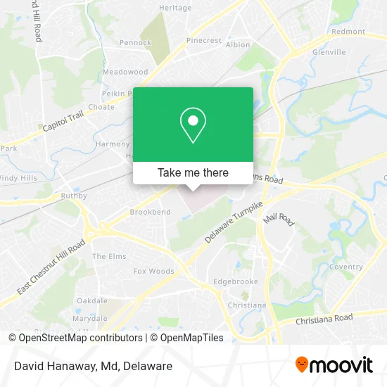 David Hanaway, Md map