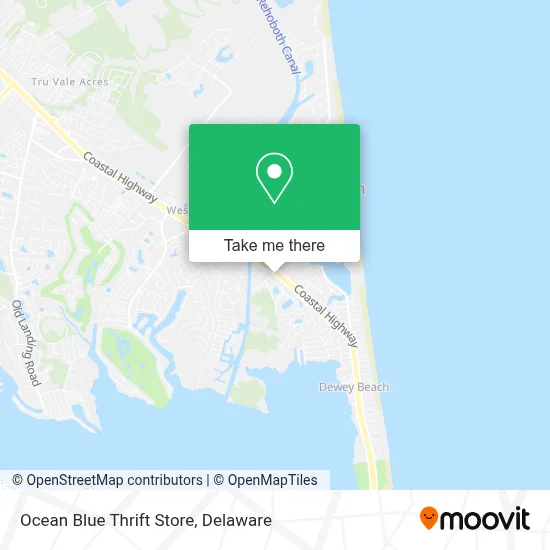 Ocean Blue Thrift Store map