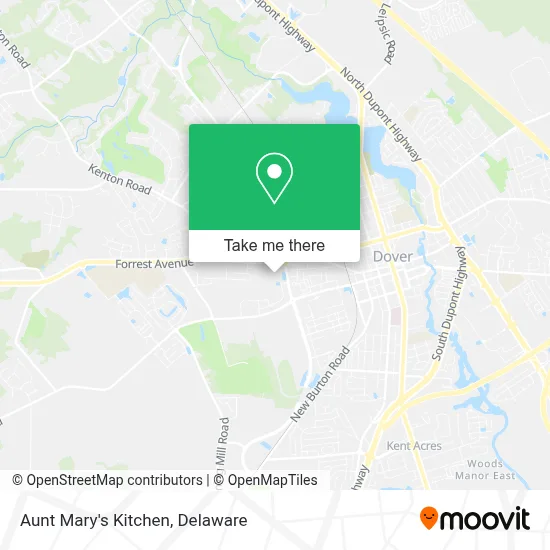 Aunt Mary's Kitchen map