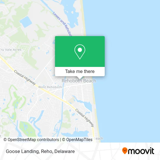 Goose Landing, Reho map