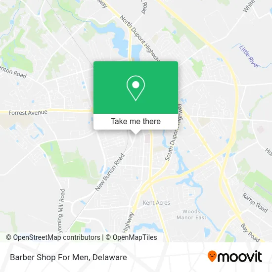 Barber Shop For Men map