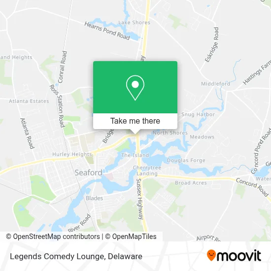 Legends Comedy Lounge map