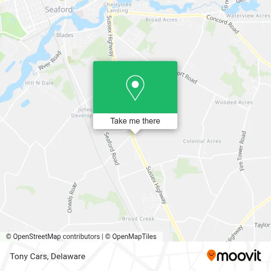 Tony Cars map