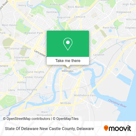 State Of Delaware New Castle County map