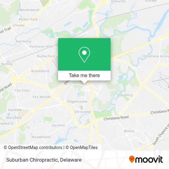 Suburban Chiropractic map