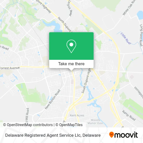 Delaware Registered Agent Service Llc map