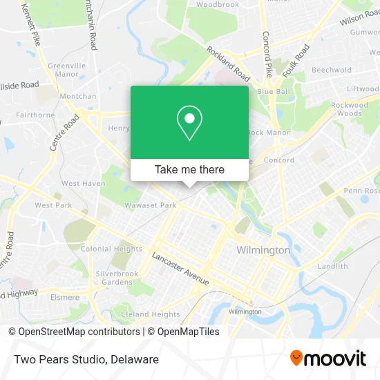 Two Pears Studio map