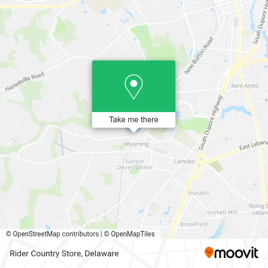 Rider Country Store map