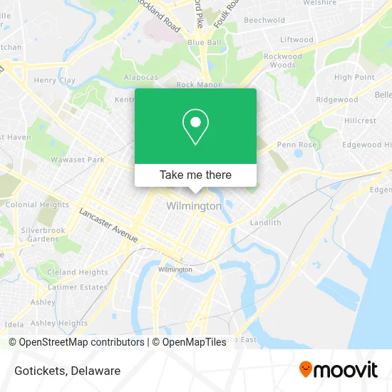 Gotickets map