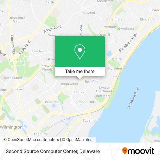 Second Source Computer Center map
