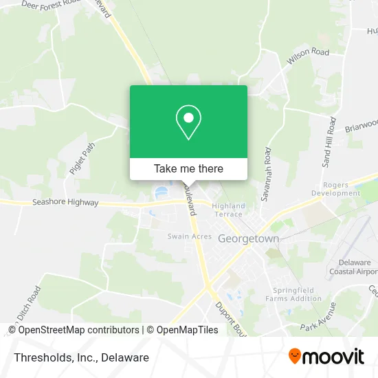 Thresholds, Inc. map