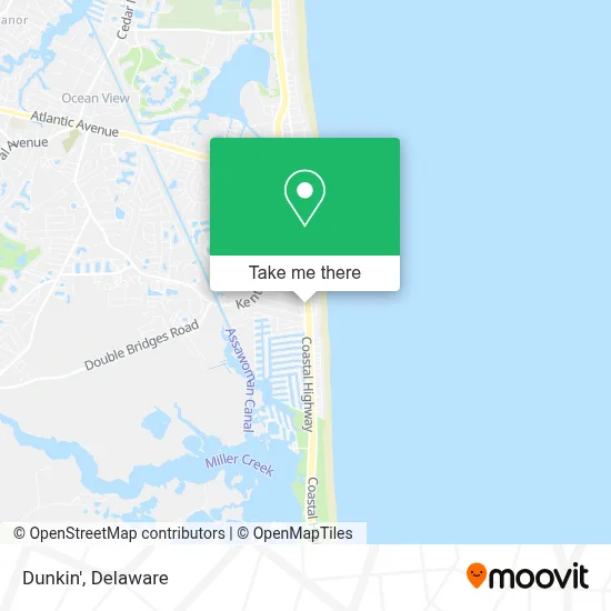 Dunkin' map