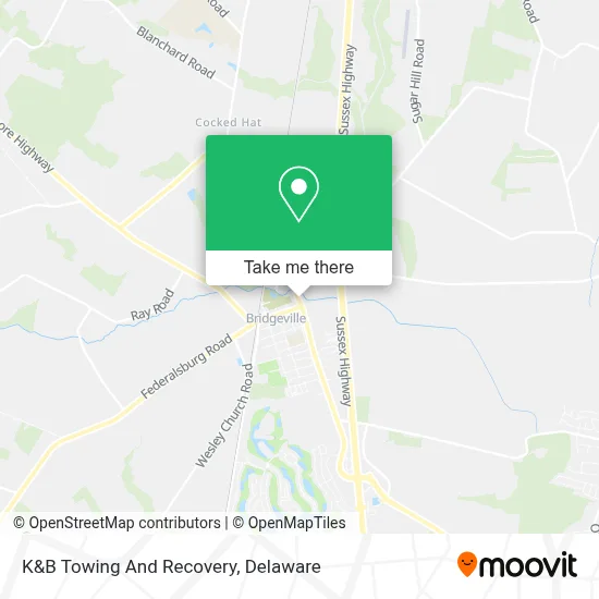 K&B Towing And Recovery map