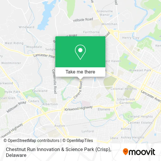 Chestnut Run Innovation & Science Park (Crisp) map