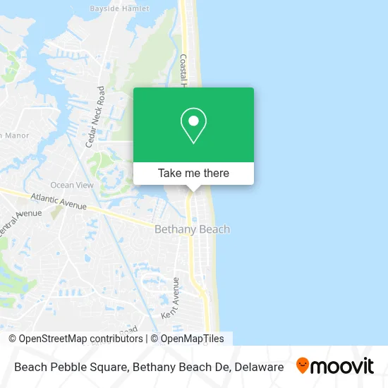 Beach Pebble Square, Bethany Beach De map