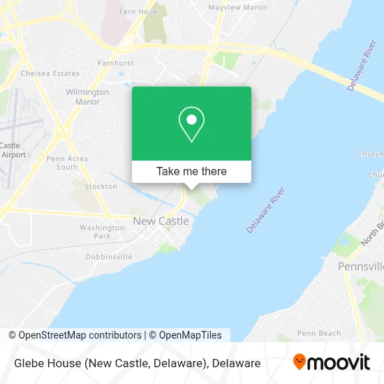 Glebe House (New Castle, Delaware) map