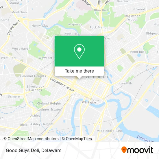 Good Guys Deli map