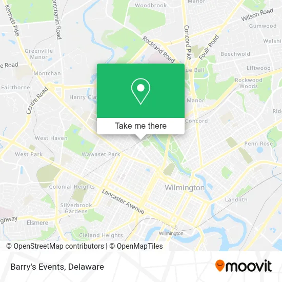 Barry's Events map