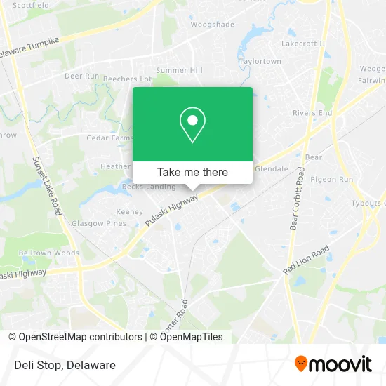 Deli Stop map