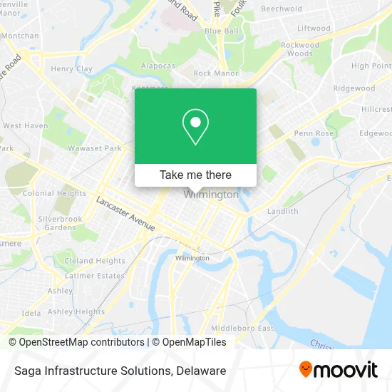 Saga Infrastructure Solutions map