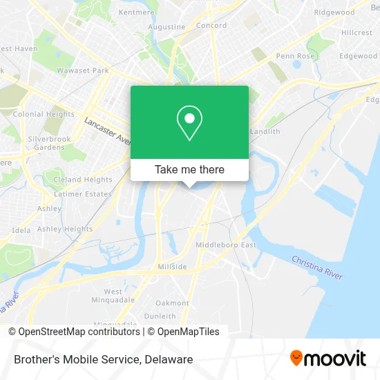 Brother's Mobile Service map
