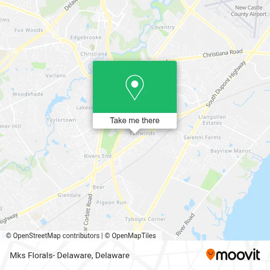 Mks Florals- Delaware map