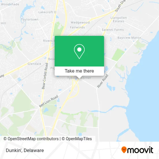 Dunkin' map