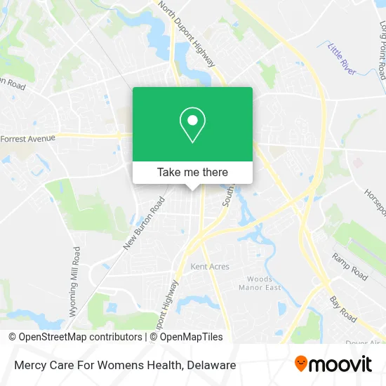 Mercy Care For Womens Health map