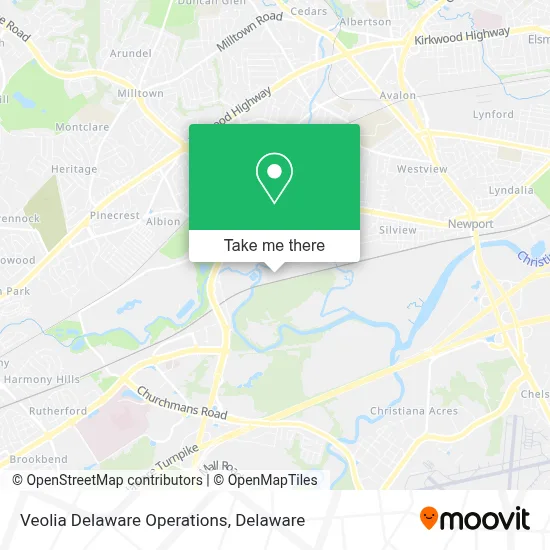 Veolia Delaware Operations map