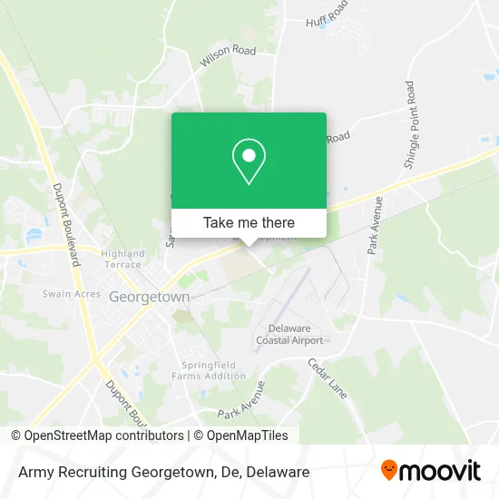 Army Recruiting Georgetown, De map