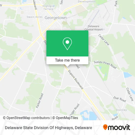 Delaware State Division Of Highways map