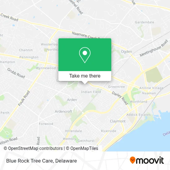 Blue Rock Tree Care map