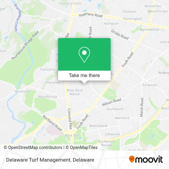 Delaware Turf Management map