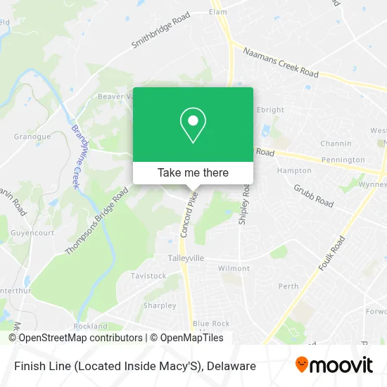 Finish Line (Located Inside Macy'S) map