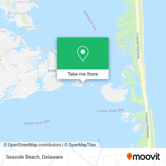 Seaside Beach map