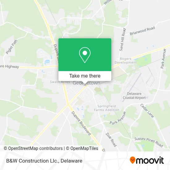B&W Construction Llc. map