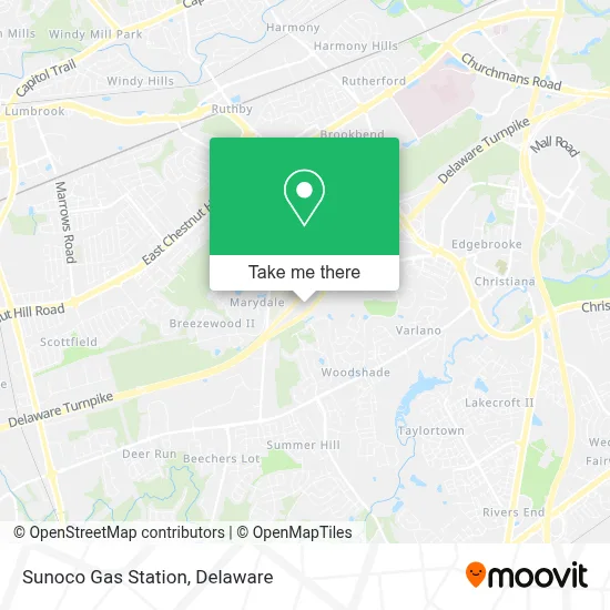Sunoco Gas Station map