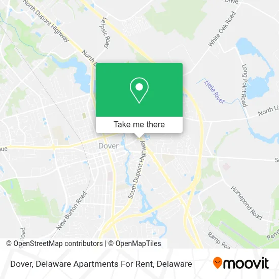 Dover, Delaware Apartments For Rent map