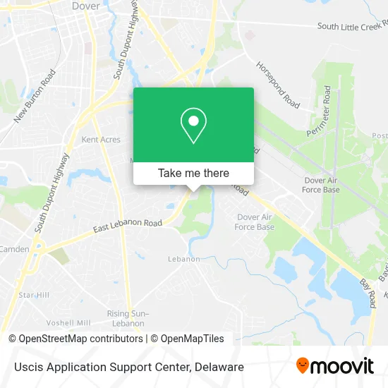 Uscis Application Support Center map