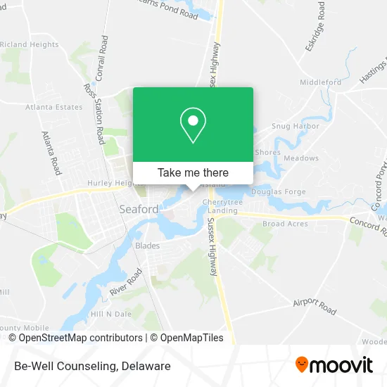 Be-Well Counseling map