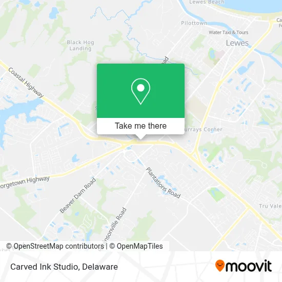 Carved Ink Studio map