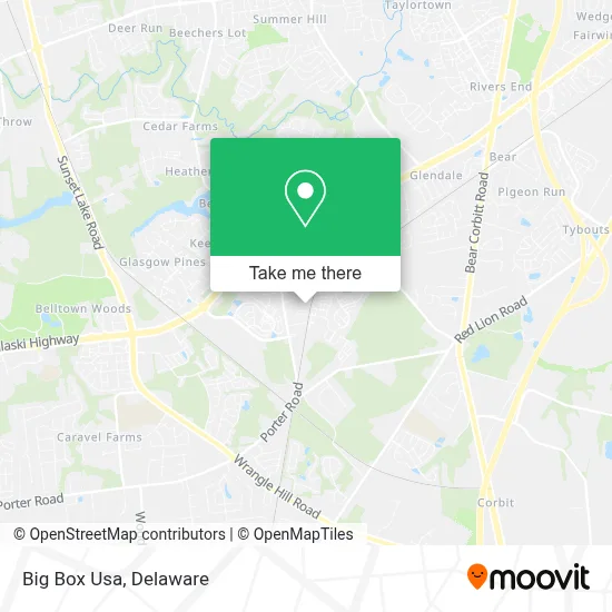 Big Box Usa map
