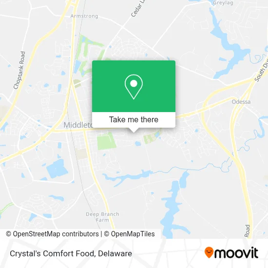 Crystal's Comfort Food map