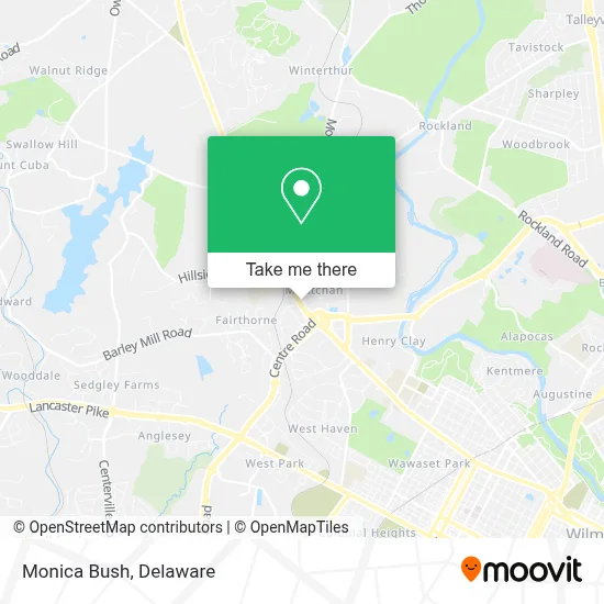 Monica Bush map
