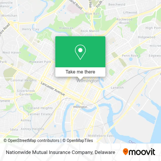Nationwide Mutual Insurance Company map