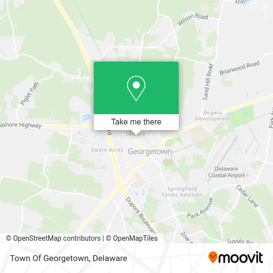 Town Of Georgetown map