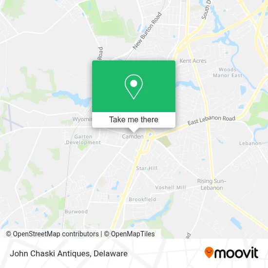 John Chaski Antiques map
