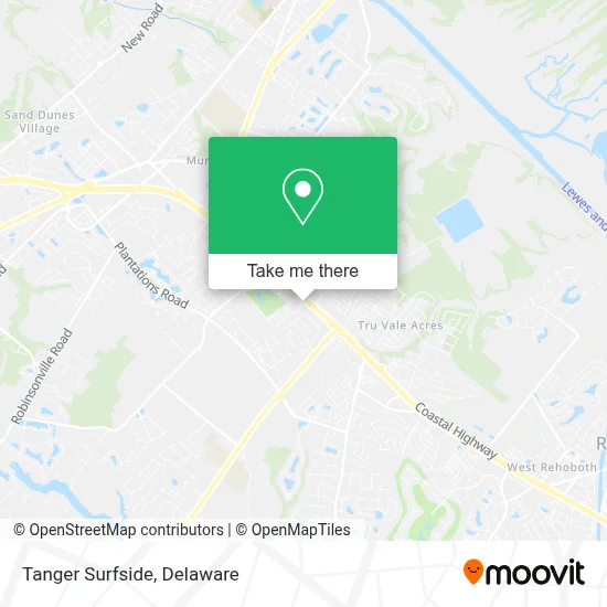 Tanger Surfside map